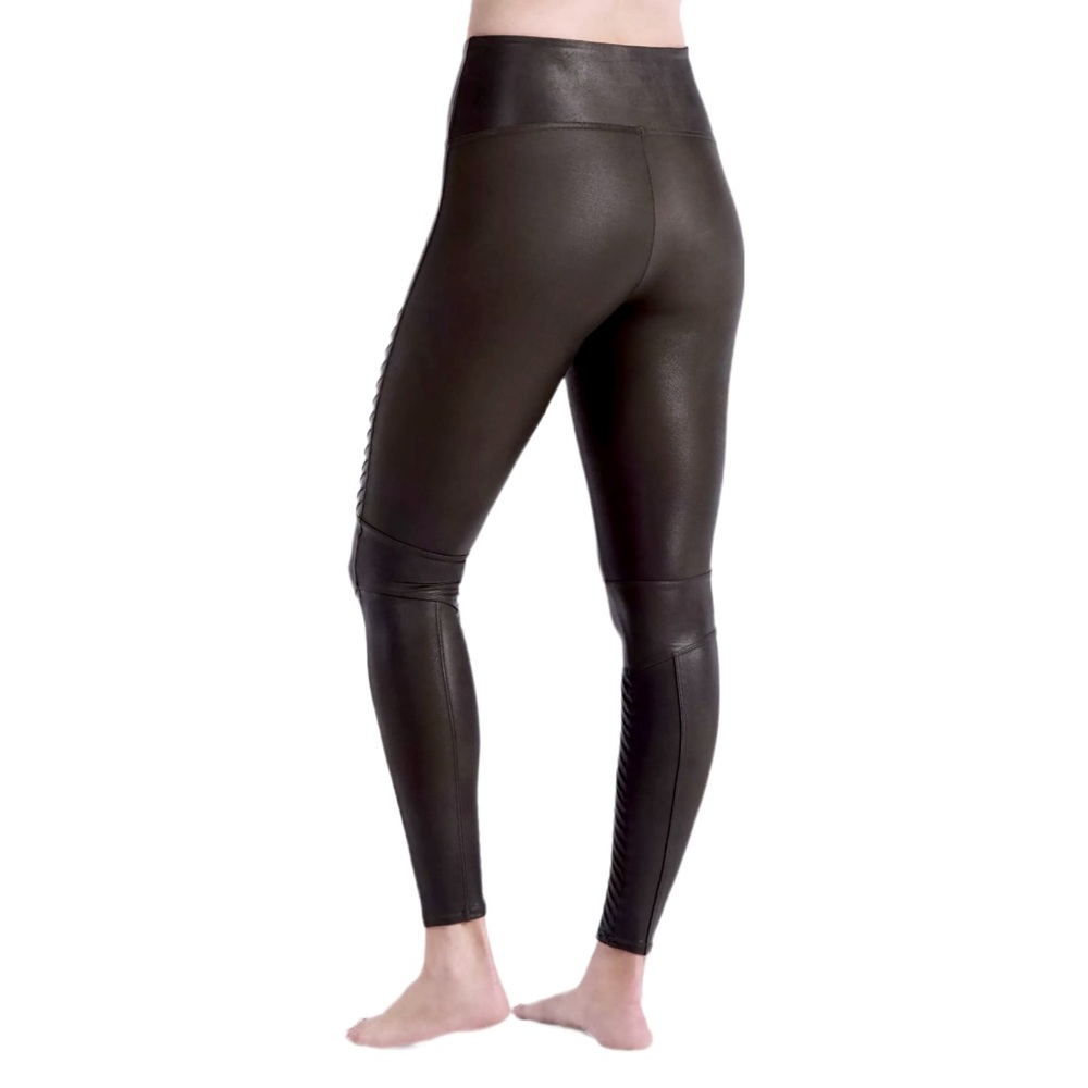 Spanx Faux Leather Moto Leggings XS - Picture 3 of 6